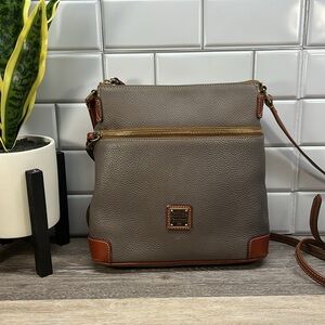 Dooney & Bourke gray leather crossbody